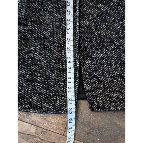BUGATTI Luxury Blend Coat S 36 Alpaca Mohair Wool Black White Tweed - Picture 8 of 9